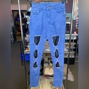 Dark denim skinny jeans